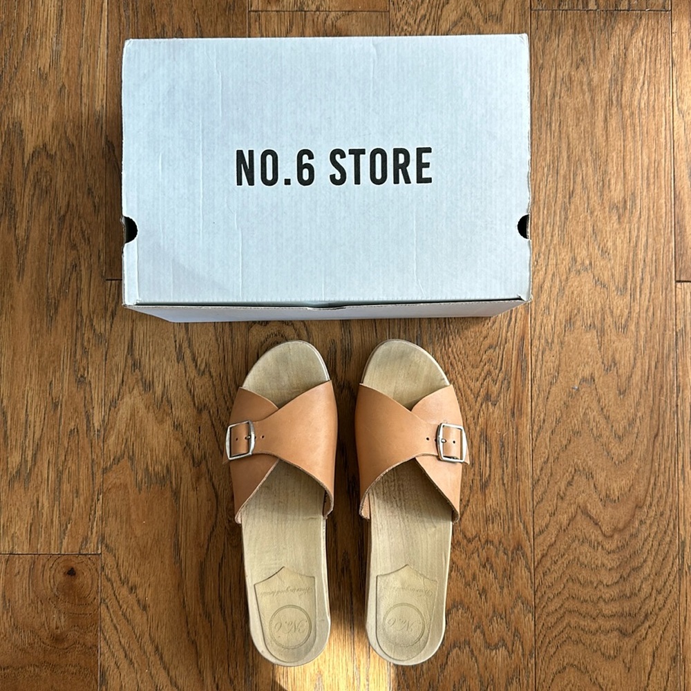 No. 6 Abuela Mid-wedge Clog - Desert - Size 41 - Hardly worn!
